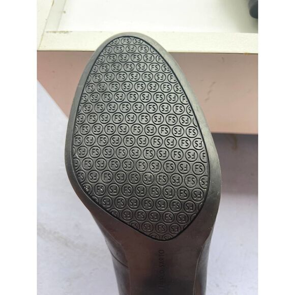 Franco Sarto Black Renada Block Heel Round Toe Size 9 - Picture 11 of 12